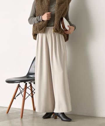 Jena　espace merveilleux(ジェナ　エスパスメルヴェイユ) トロミキャタピラーワイドパンツ