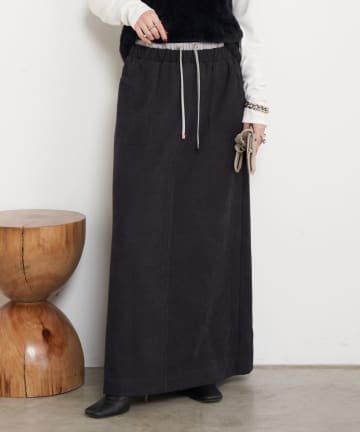 Jena　espace merveilleux(ジェナ　エスパスメルヴェイユ) ウエスト配色微起毛スカート