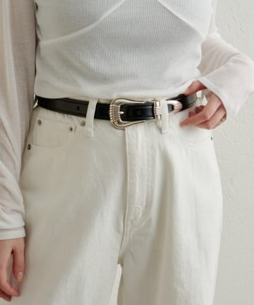 Omekashi(オメカシ) TORY LEATHER 3Piece Silber Buckle Beit