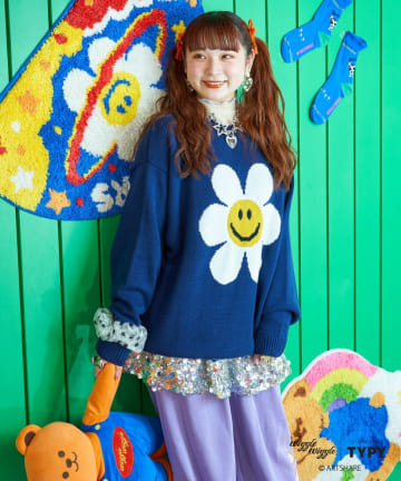 CIAOPANIC TYPY(チャオパニックティピー) 【wigglewiggle】柄ジャガードニット