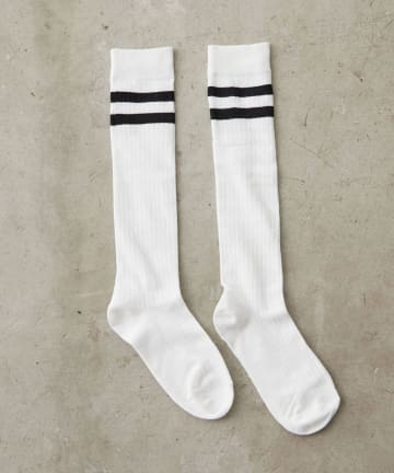 NICE CLAUP / OLIVE des OLIVE OUTLET(ナイスクラップ  / オリーブ デ オリーブ アウトレット) 【RMAF】2ラインロングソックス