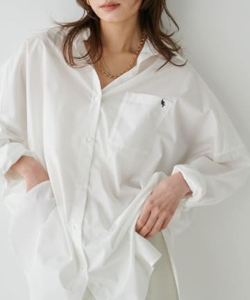 NICE CLAUP / OLIVE des OLIVE OUTLET(ナイスクラップ  / オリーブ デ オリーブ アウトレット) 【LARUTA】ちびロゴ刺?BIGシャツ