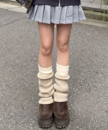 RAY CASSIN(レイカズン) 配色レッグウォーマー