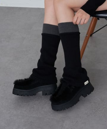 RAY CASSIN(レイカズン) 配色レッグウォーマー