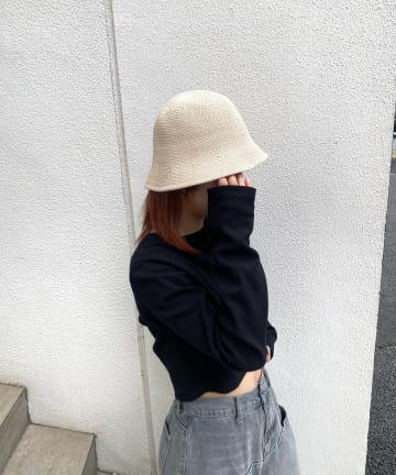 OUTLET(アウトレット) 【WHO'S WHO gallery】ストローバケットハット