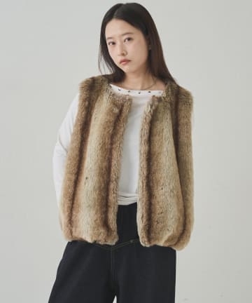 OUTLET(アウトレット) 【WHO'S WHO gallery】ボリュームファーベスト