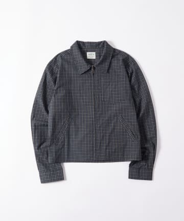 OUTLET(アウトレット) 【WHO'S WHO gallery】KOOKYNチェックジップシャツ