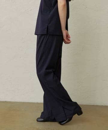 OUTLET(アウトレット) 【Omekashi】サイドベンツフレアパンツ