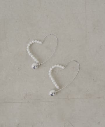 OUTLET(アウトレット) 【Chico】ハートフープピアス