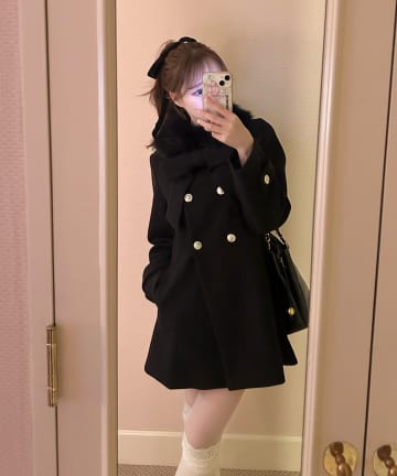 OLIVE des OLIVE(オリーブ デ オリーブ) 【インフルエンサー企画】Keru マルチwayリボンミドルコート