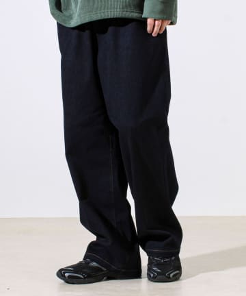 【シーズンレス/ストレスフリーな穿き心地】ワイドストレッチデニムパンツ