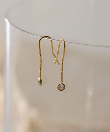 ear PAPILLONNER(イア パピヨネ) 《金属アレルギー対応/ステンレス》ミニフックピアス