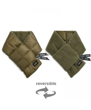 FREDY & GLOSTER(フレディ アンド グロスター) 【TAION/タイオン】マウンテン リバーシブル ダウン×ボア マフラー