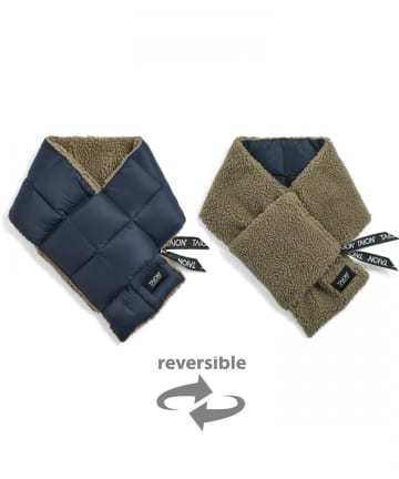 FREDY & GLOSTER(フレディ アンド グロスター) 【TAION/タイオン】マウンテン リバーシブル ダウン×ボア マフラー