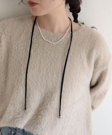 FREDY & GLOSTER(フレディ アンド グロスター) 小粒パールリボンネックレス