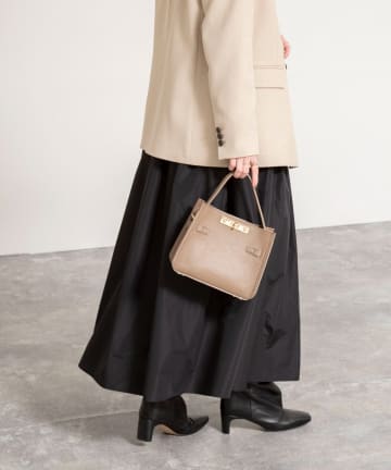 NOLLEY'S(ノーリーズ) ウォッシャブルメモリータフタロングスカート