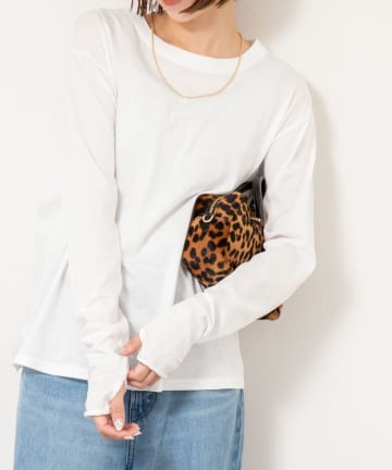 NOLLEY'S(ノーリーズ) ウォッシャブルオーガニックコットンロンT