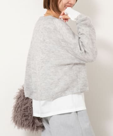 NOLLEY'S(ノーリーズ) 《手洗い可能》スパンコールプルオーバー