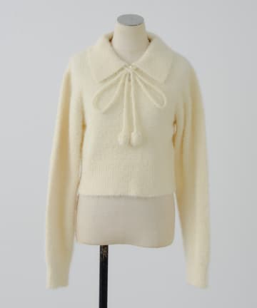 Remind me and forever(リマインドミーアンドフォーエバー) 【HolidayCollection】フェザーポロニット