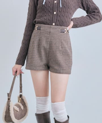 OLIVE des OLIVE(オリーブ デ オリーブ) サイドバックルショートパンツ