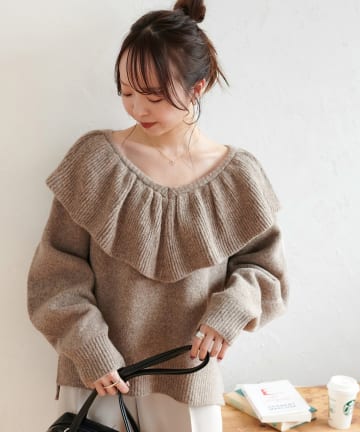 DISCOAT(ディスコート) フリルプルオーバー