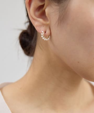 GALLARDAGALANTE(ガリャルダガランテ) 【2.718】パールスパイラルフープピアス