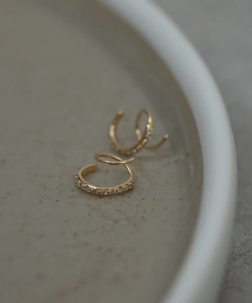 GALLARDAGALANTE(ガリャルダガランテ) 【2.718】DIAスパイラルフープピアス