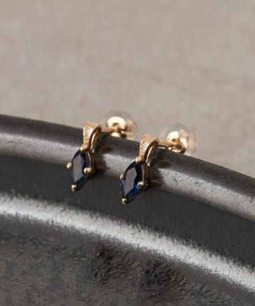 GALLARDAGALANTE(ガリャルダガランテ) 【2.718】サファイアスタッドピアス