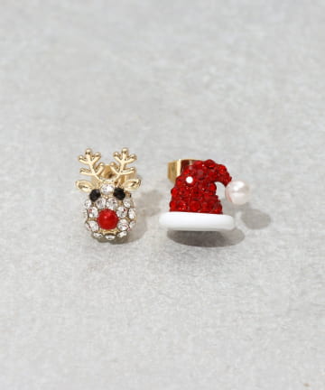 クリスマスキラキラピアス