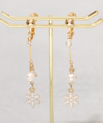 3COINS(スリーコインズ) ケッショウサガリイヤリング