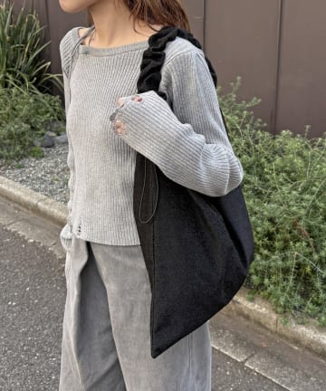 Lattice(ラティス) ラメギャザーバッグ