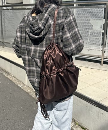 Lattice(ラティス) サテンナップサック