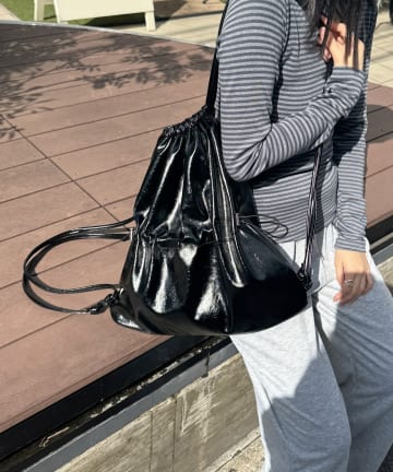 Lattice(ラティス) エコレザーナップサック