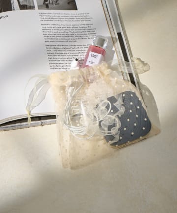 Lattice(ラティス) ドットメッシュ巾着ポーチ