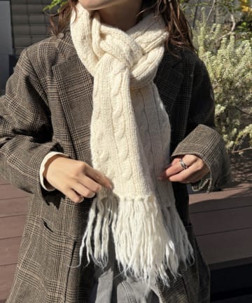 Lattice(ラティス) フリンジマフラー