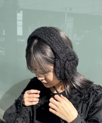 Lattice(ラティス) フラワーニットイヤーマフ