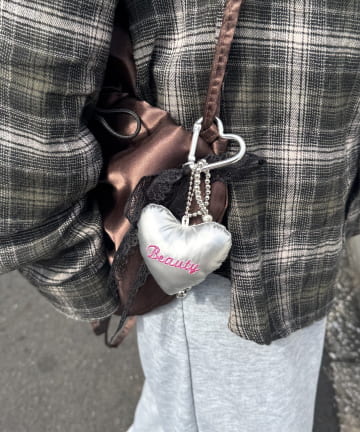 Lattice(ラティス) レースリボンハートチャーム