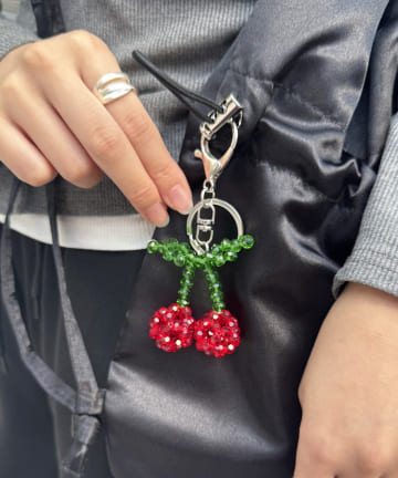 Lattice(ラティス) ビーズさくらんぼチャーム