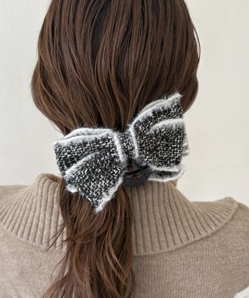 Lattice(ラティス) ツイードリボンクリップ