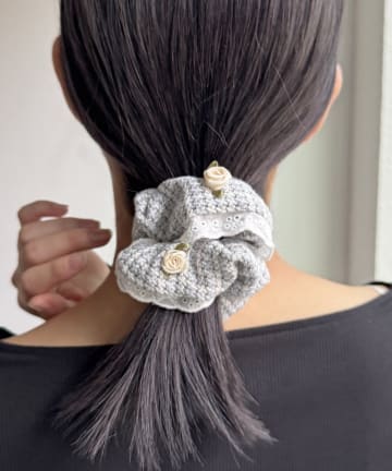 Lattice(ラティス) フラワーモチーフシュシュ