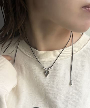 Lattice(ラティス) ハートコードネックレス