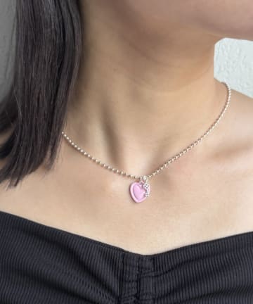 Lattice(ラティス) カラーハートネックレス