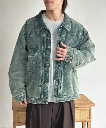 CPCM(シーピーシーエム) 裏キルトコーデュロイトラッカージャケット