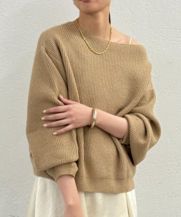 LOUNGEDRESS(ラウンジドレス) オフショルニット