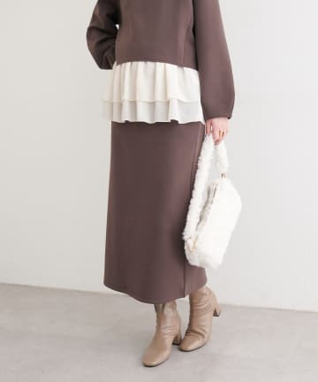 natural couture(ナチュラルクチュール) ダンボールタイトスカート