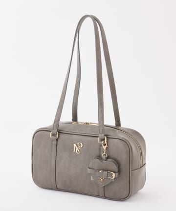 one after another NICE CLAUP(ワンアフターアナザー ナイスクラップ) ハートミラー付きスクエアボストバック