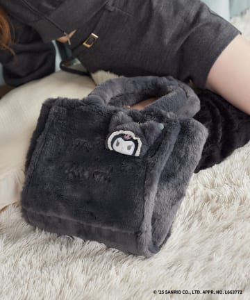 one after another NICE CLAUP(ワンアフターアナザー ナイスクラップ) 【マイメロディ／クロミコラボ】チャーム付きファーミニトートバッグ