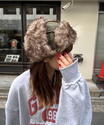 CIAOPANIC(チャオパニック) フライトファーキャップ