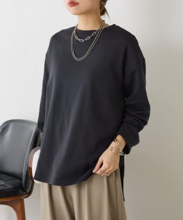 Jena　espace merveilleux(ジェナ　エスパスメルヴェイユ) 裾ラウンドストレッチカットソー