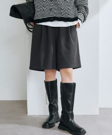 PUAL CE CIN(ピュアルセシン) 起毛ハーフパンツ